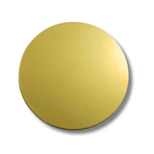 Round Cake Board - Gold + Black Foiling